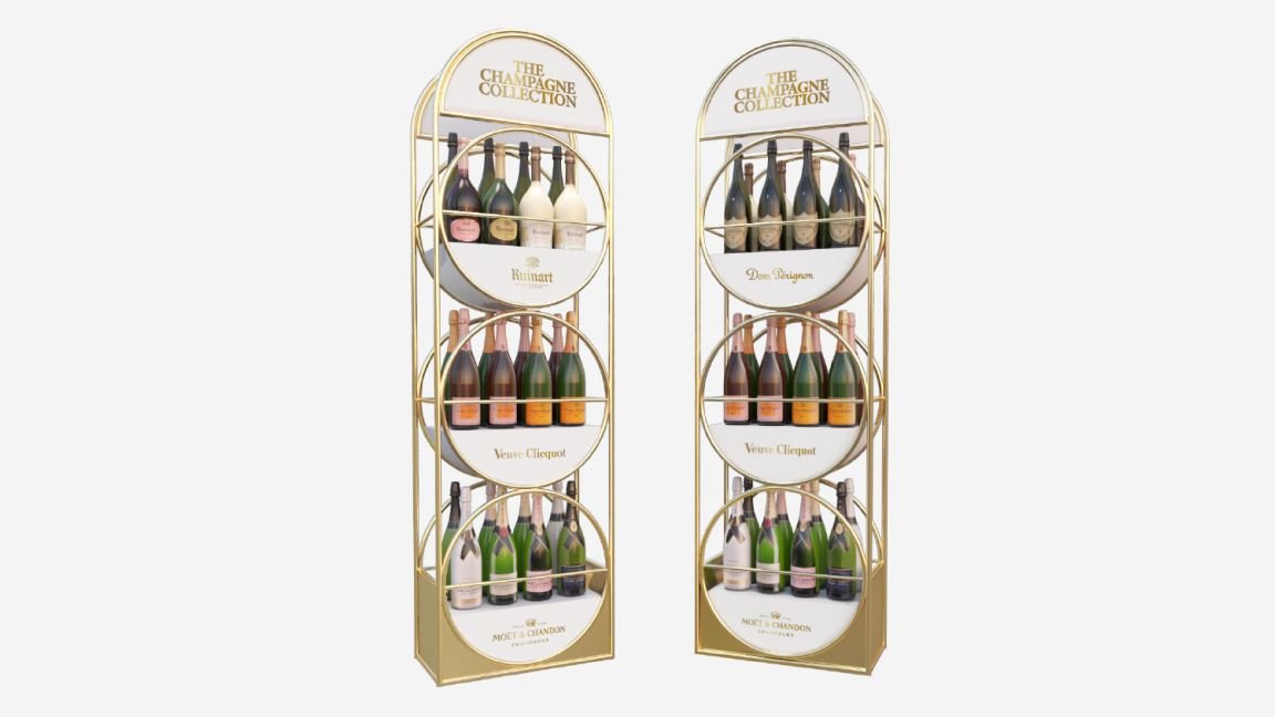 The Champagne Collection — Expositor circular