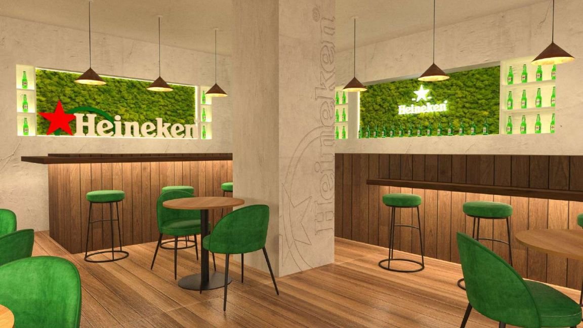 Heineken — Interior de bar
